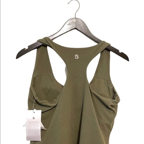 BuffBunny Grounded Dark Olive Racerback Foundation Tank Top - Picture 8 of 8